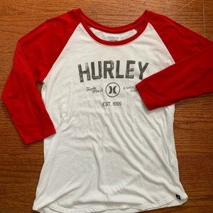 Hurley 3/4 sleeve tee!